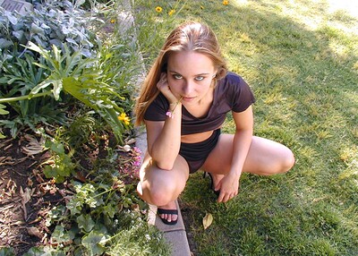 Lilian in Garden from Nubiles