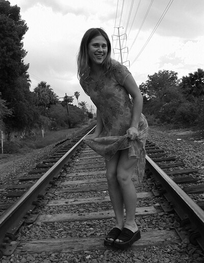 Lindsay in Railroad from Nubiles