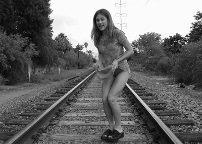 Lindsay in Railroad from Nubiles