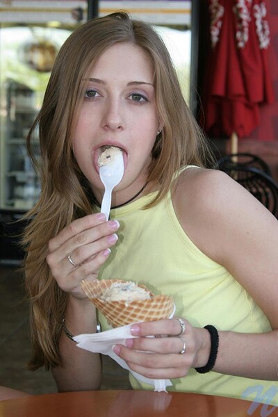 Lisa in Ice cream from Nubiles