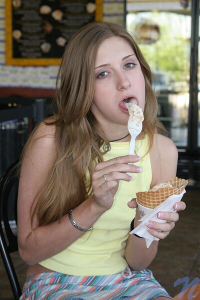 Lisa in Ice cream from Nubiles