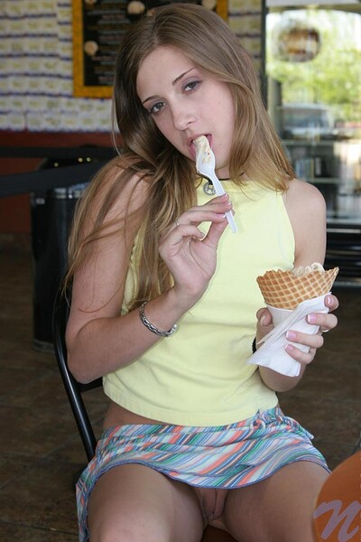 Lisa in Ice cream from Nubiles