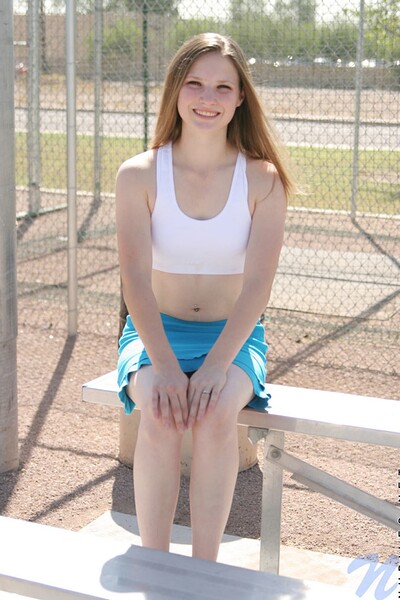 Jules in Blueskirt from Nubiles