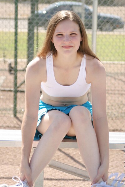 Jules in Blueskirt from Nubiles