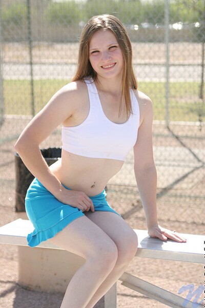 Jules in Blueskirt from Nubiles
