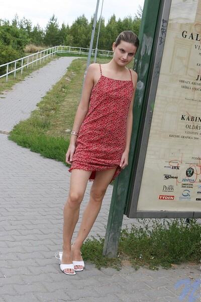 Carolina in Busstop from Nubiles