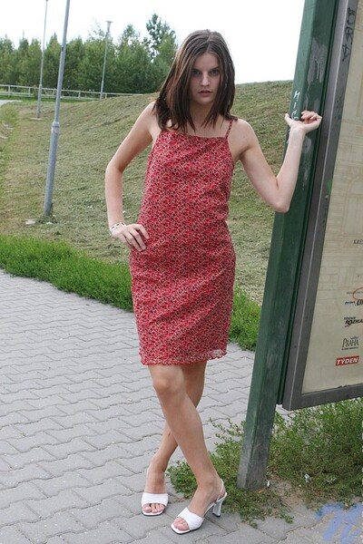 Carolina in Busstop from Nubiles