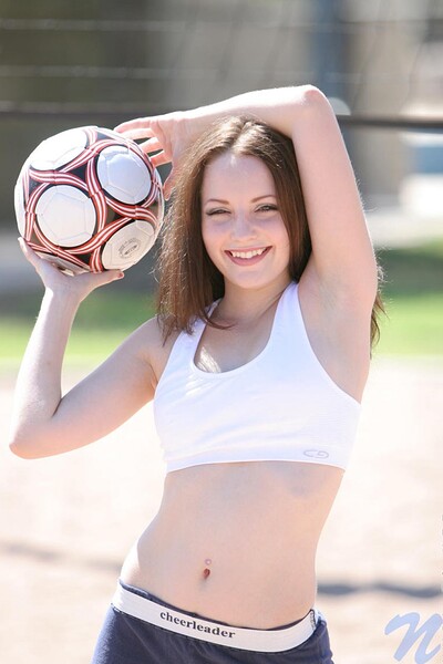 Tabitha in Cheershorts from Nubiles