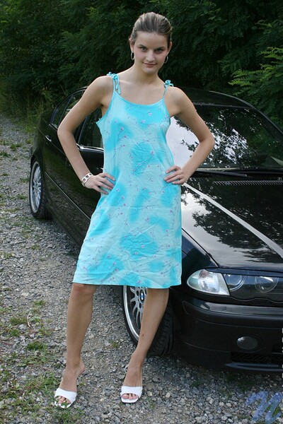 Carolina in Carhood from Nubiles