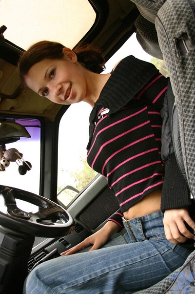 Nadia in Car from Nubiles