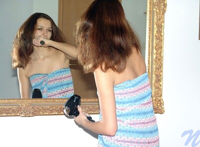 Malvina in Nude mirror from Nubiles