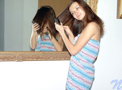 Malvina in Nude mirror from Nubiles