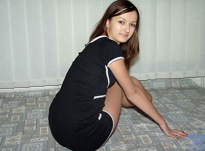 Malvina in All black from Nubiles