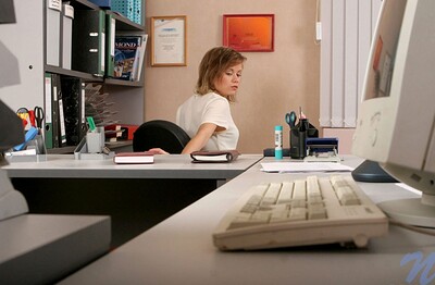 Trina in Office voyeur from Nubiles