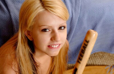 Lexie in Baseball gear from Nubiles