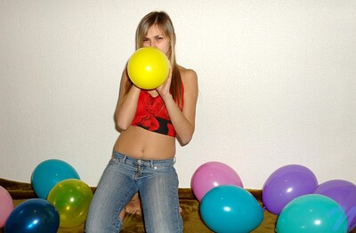 Katrina in Balloon plays from Nubiles