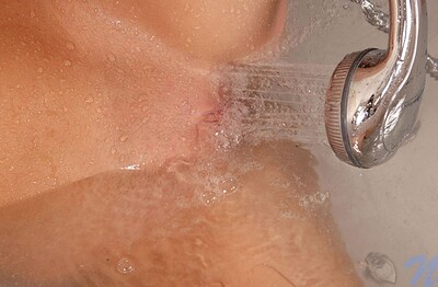 Neela in Bathtub stripping from Nubiles