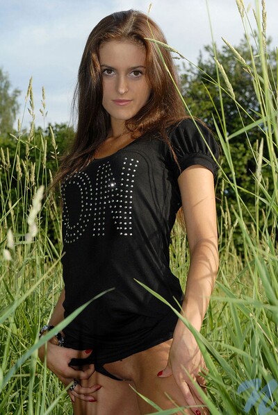 Nika in Wild grass from Nubiles