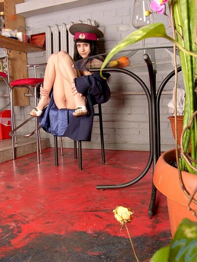Natalie in Army_suit from Nubiles
