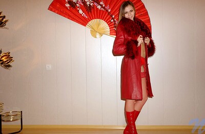 Katrina in Mystic red from Nubiles