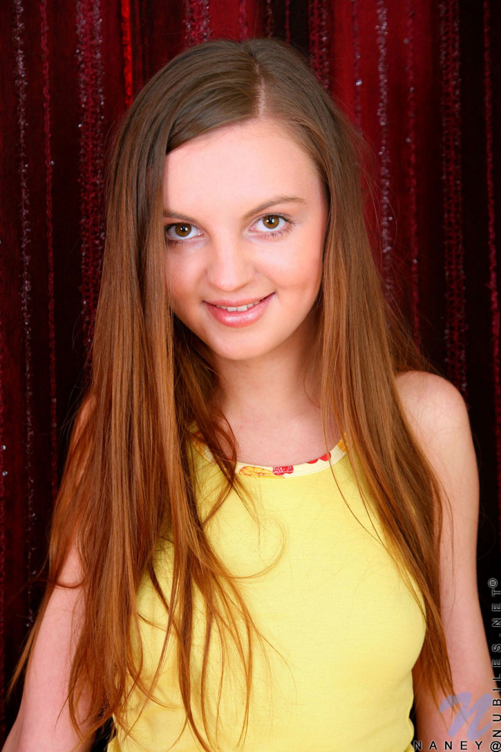 Naney in Nubiles set Yellow outfit