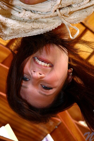 Jacquelyn in Book shelves from Nubiles