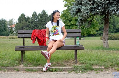 Tinna in Outdoor_flashing from Nubiles