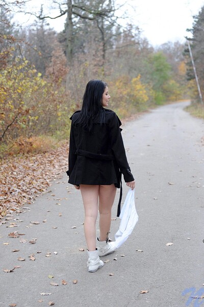 Adrianne Black in Autumn pussy from Nubiles