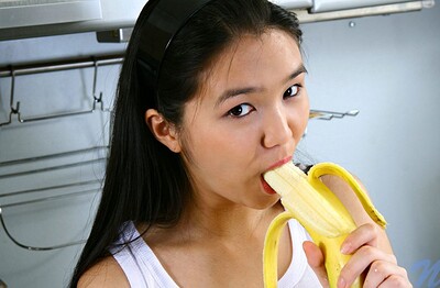 Natalya in Kitchen cream from Nubiles