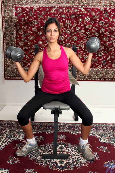 Nadia Reid in Nubiles set Sexy Workout