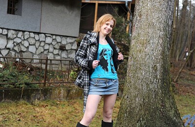 Deina in Cummingoutside from Nubiles
