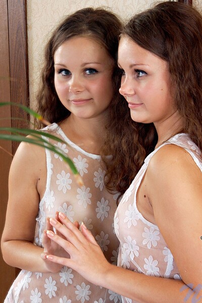 Stasya in Mirrorcum from Nubiles