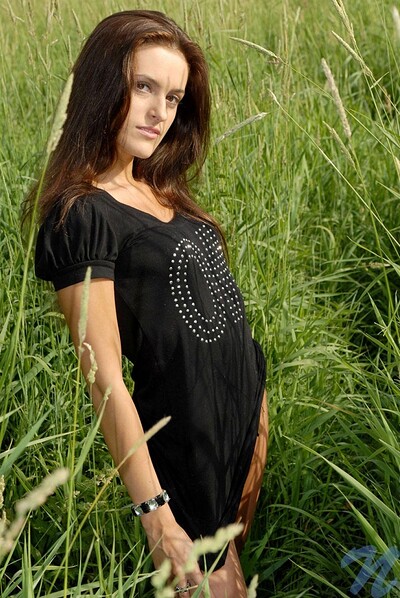 Nika in Grassfield from Nubiles