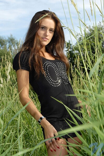 Nika in Grassfield from Nubiles