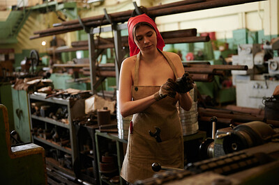 Polina C in Working Girl from Nude In Russia