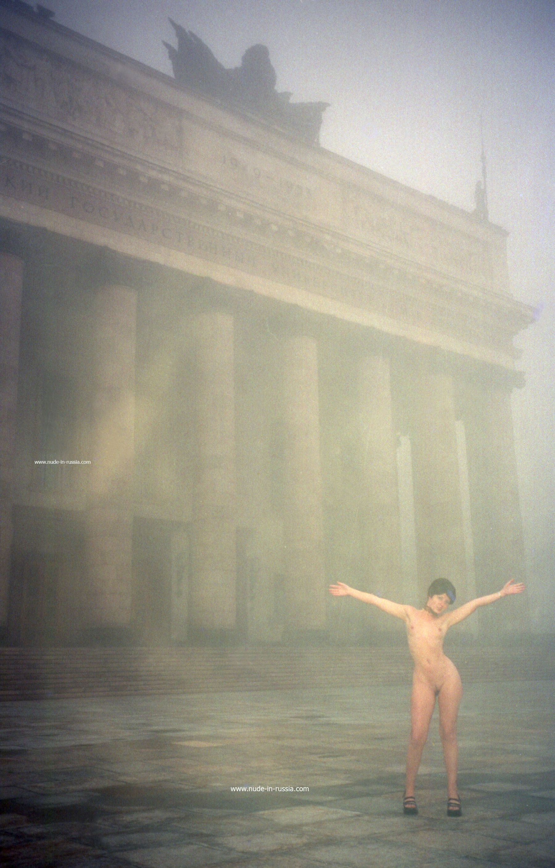 Gella in Nude In Russia set Foggy