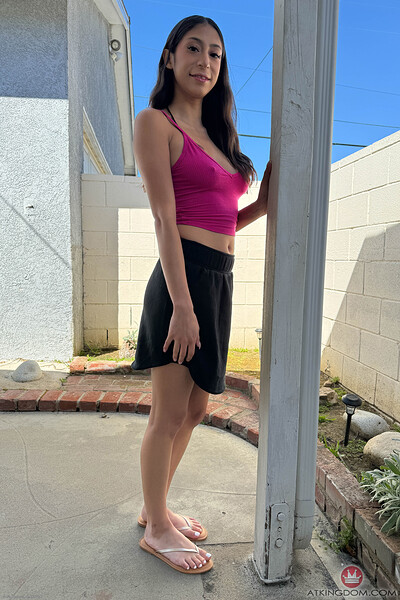 Sona Bella in POV BTS from ATK Petites