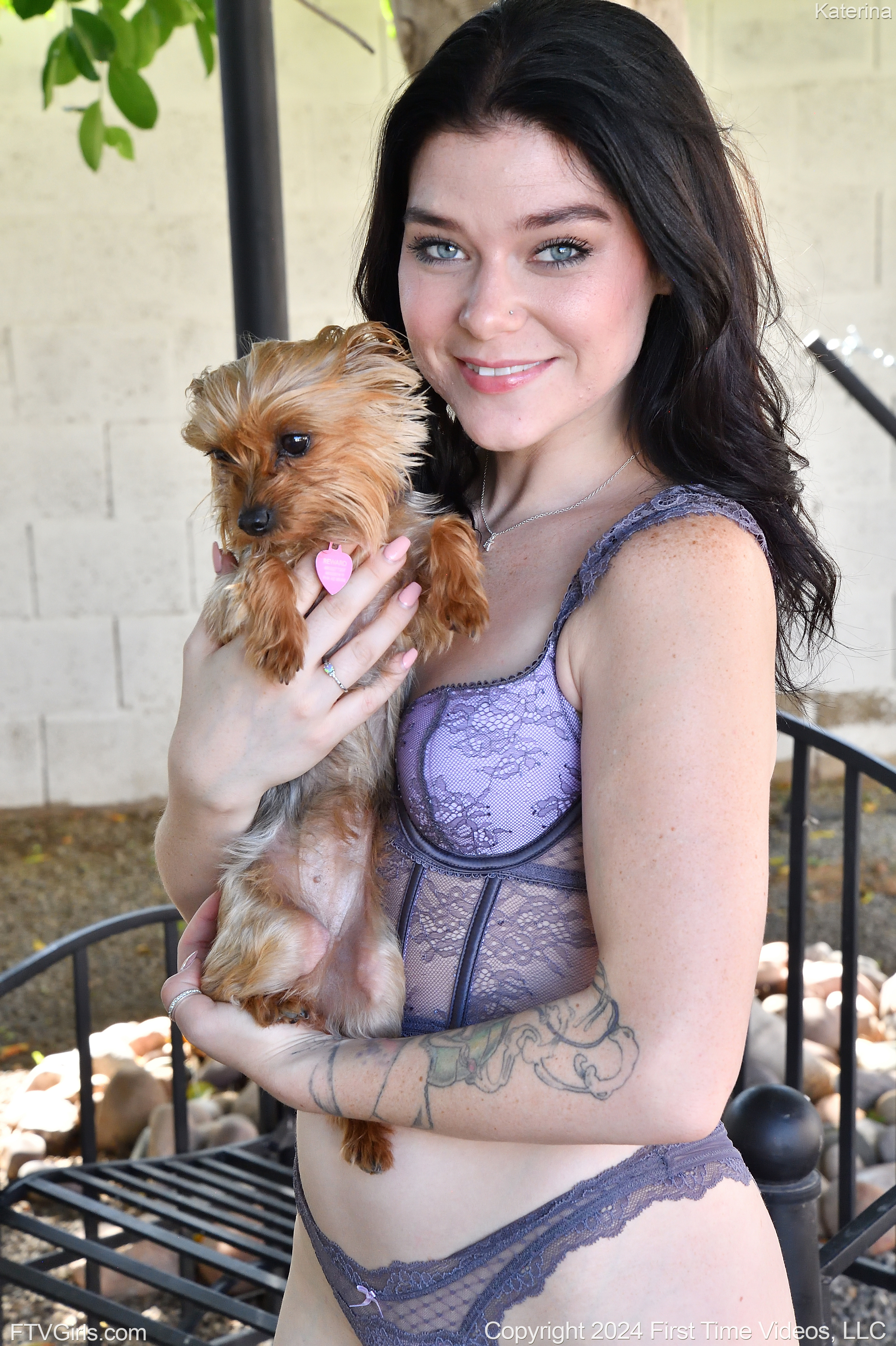 Tiny pup in Ftv Girls set