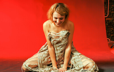 Desdemona W in Girl in Red Background from Stunning 18