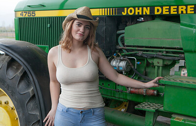 Dallin Thorn in Dallins On The Tractor from Cosmid