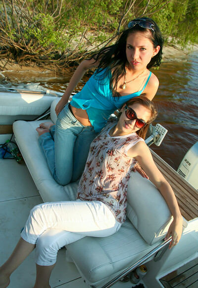 Galla F and Elizabeth Y in Want to Join? from Stunning 18