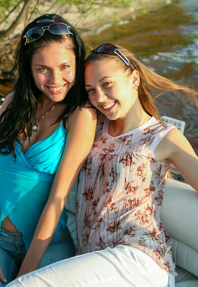 Galla F and Elizabeth Y in Want to Join? from Stunning 18