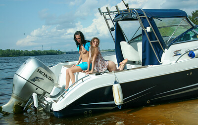 Galla F and Elizabeth Y in Want to Join? from Stunning 18