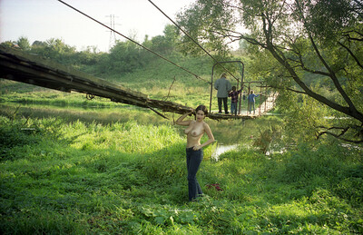 Olga in Nature Walk from Nude In Russia