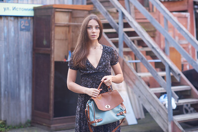 Vasilina in Staircase from Nude In Russia