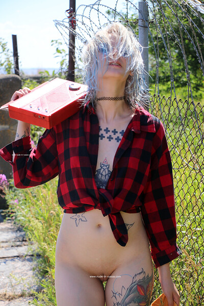 Sofia P in Pale Tattoed Body from Nude In Russia