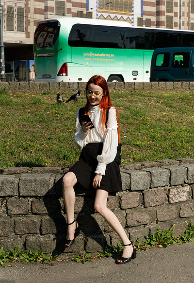 Luba Cherisova in Red Wednesday from Zishy
