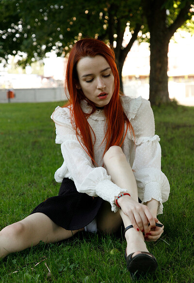 Luba Cherisova in Red Wednesday from Zishy