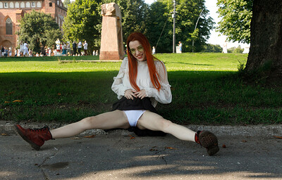 Luba Cherisova in Red Wednesday from Zishy