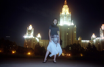 Natalia Z in City Lights from Nude In Russia
